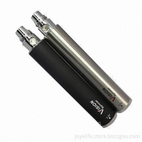 Vision spinner battery, variable voltage e-cigarette